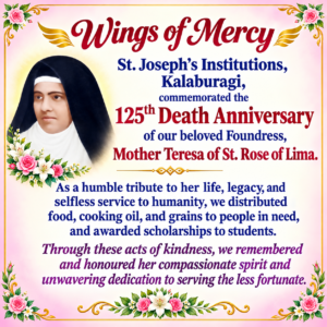 125th Death Anniversary of our beloved Foundress, Mother Teresa of St. Rose of Lima